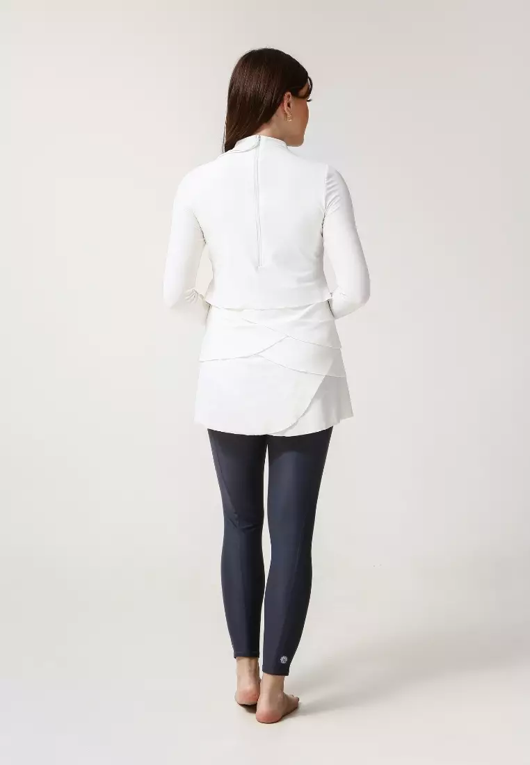 LANUUK Lula Modest Swim Dress – White