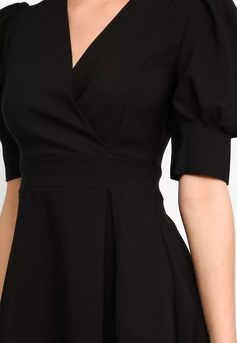 Buy Trendyol Black Breasted Collar Dress 2024 Online | ZALORA Philippines