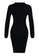 Trendyol black Long Sleeves Rib Dress EA2E5AA02F8E6FGS_7