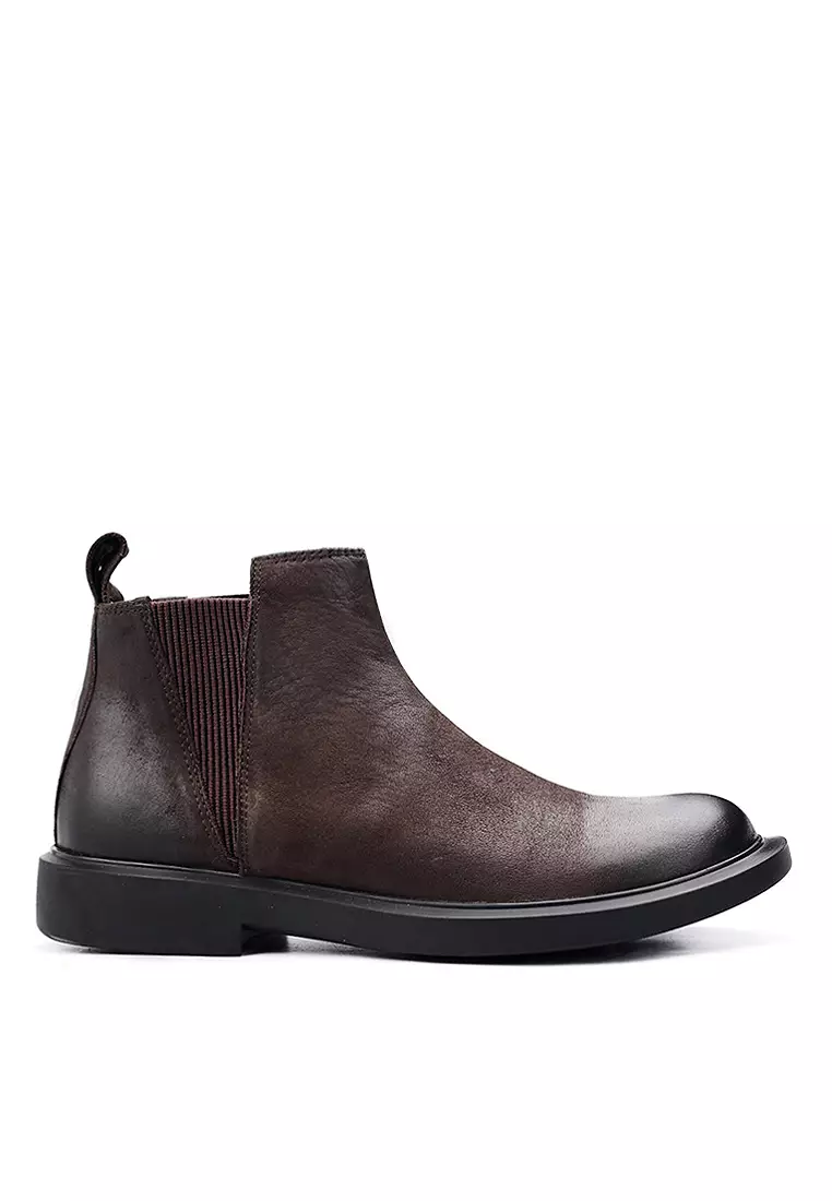 Discount on Twenty Eight Shoes  shoes - SKU: VANSA Vintage Top Layer Cowhide Chelsea Boots VSM-B8191