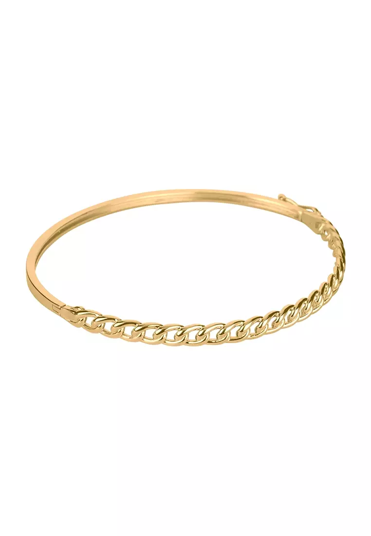 Chain Bangle 14k Gold