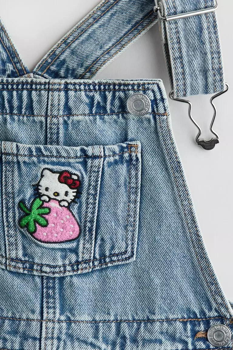 Dungaree shorts