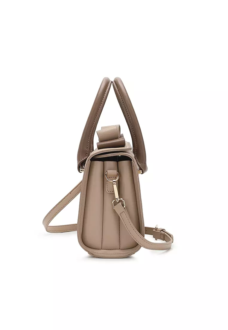 Women's Top Handle Bag / Sling Bag / Crossbody Bag / Shoulder Bag - Taupe