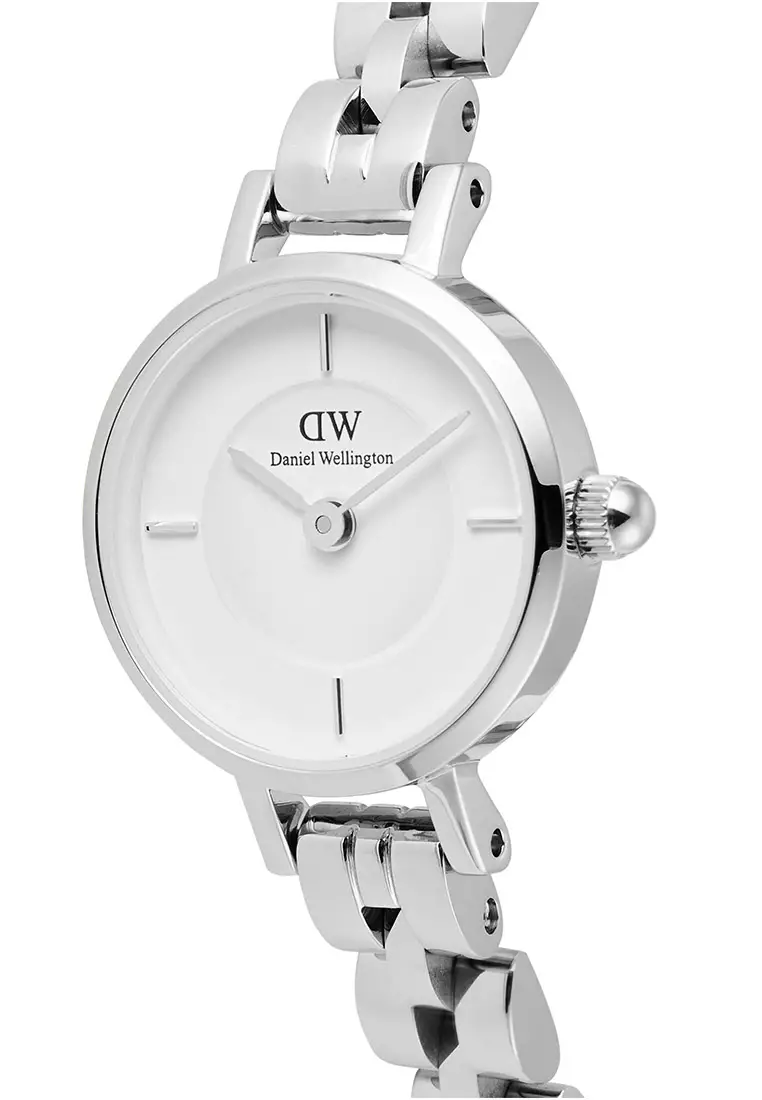 Petite Mini Arch 3-Link White Silver Women Watch stainless steel watch DW Official Authentic Original