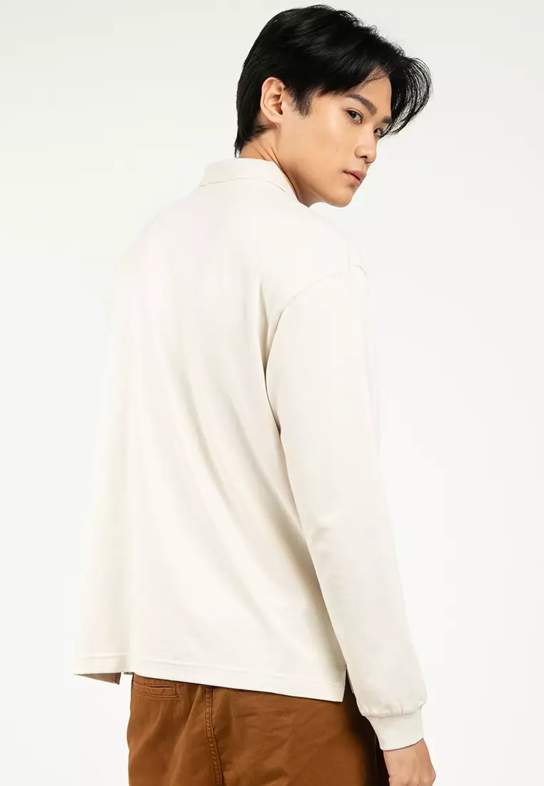 Long Sleeve Heavyweight Relaxed Polo