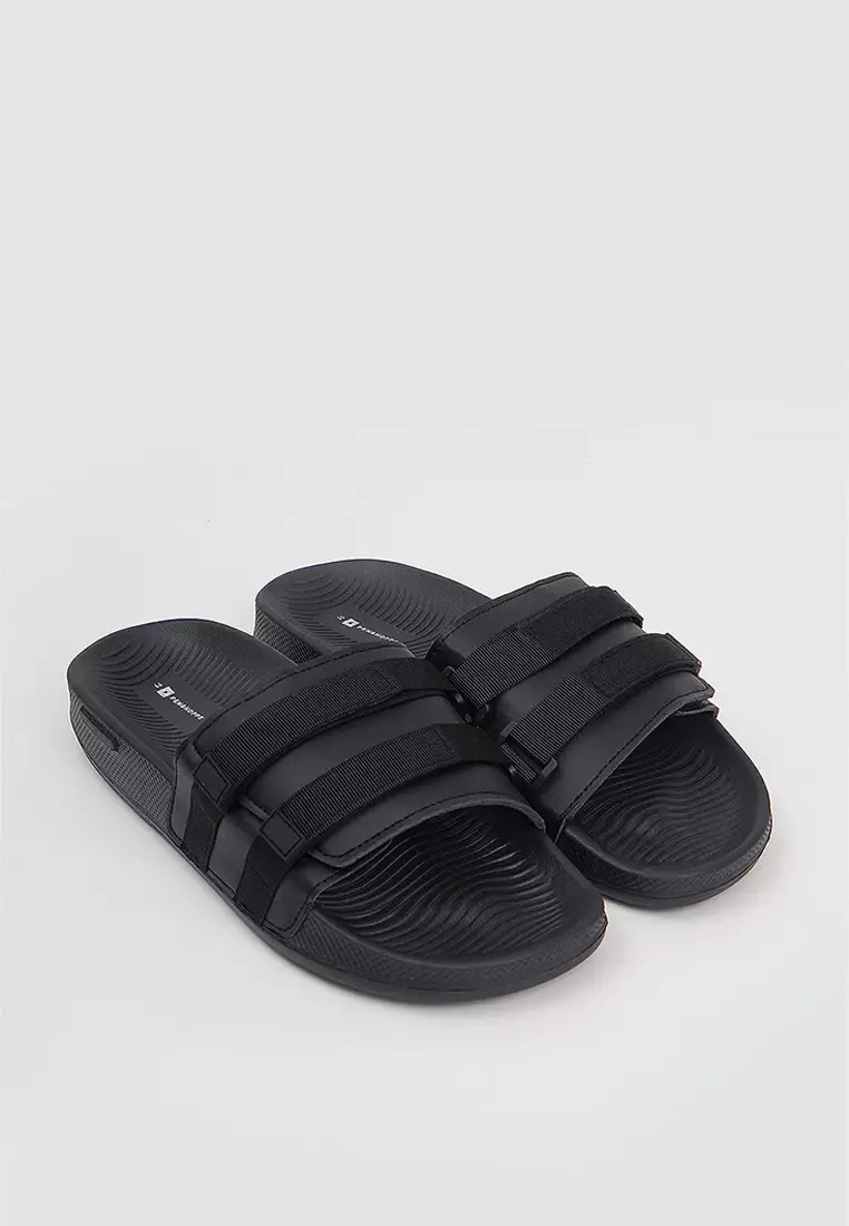 Discount on Penshoppe  shoes - SKU: Men's Velcro Band Slides with Strap Details
