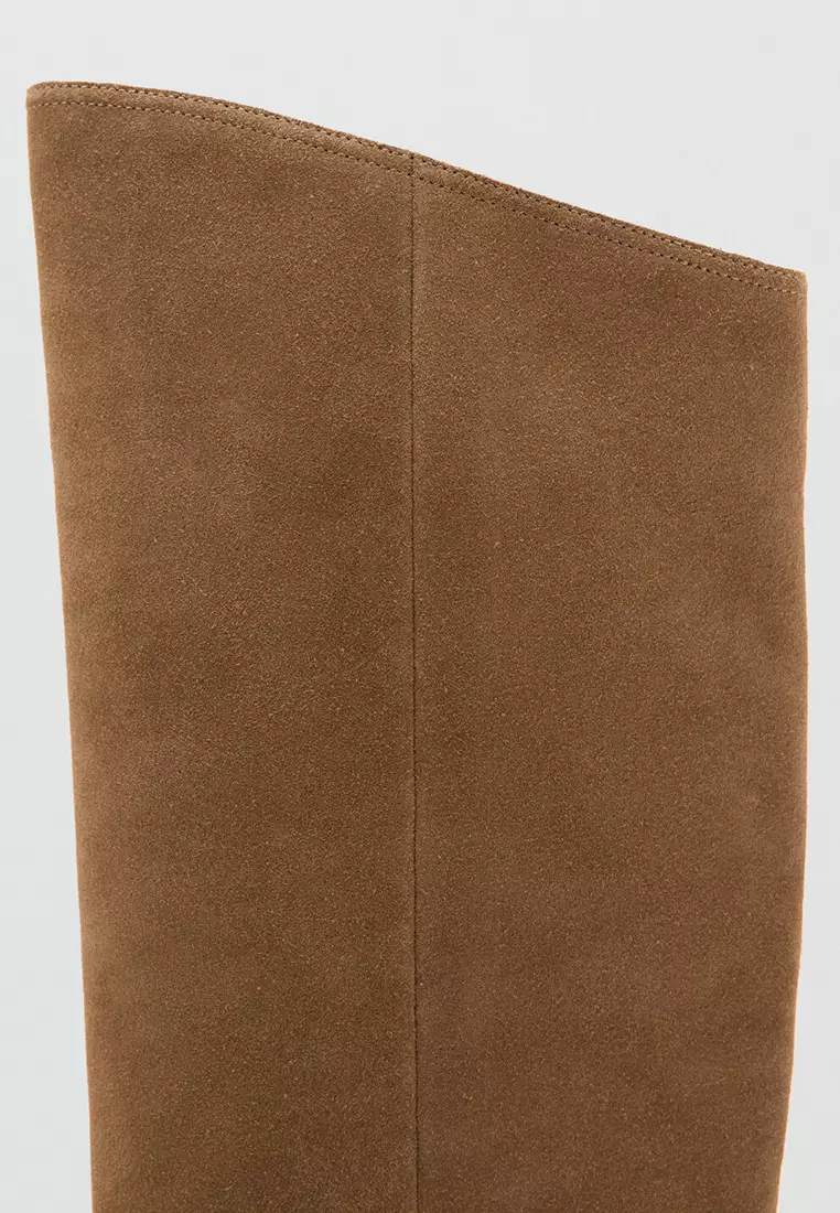High-Leg Suede Boots