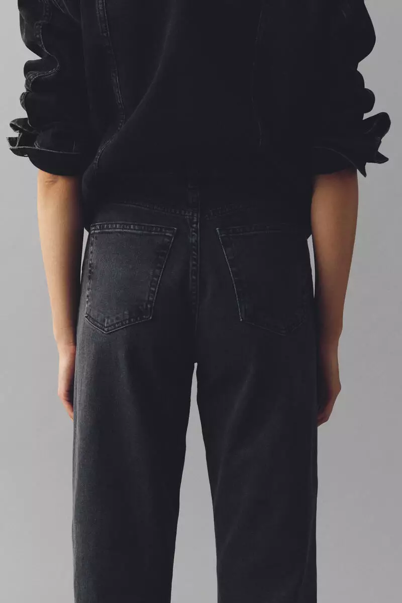 Mom Slim Fit High Waist Ankle Jeans