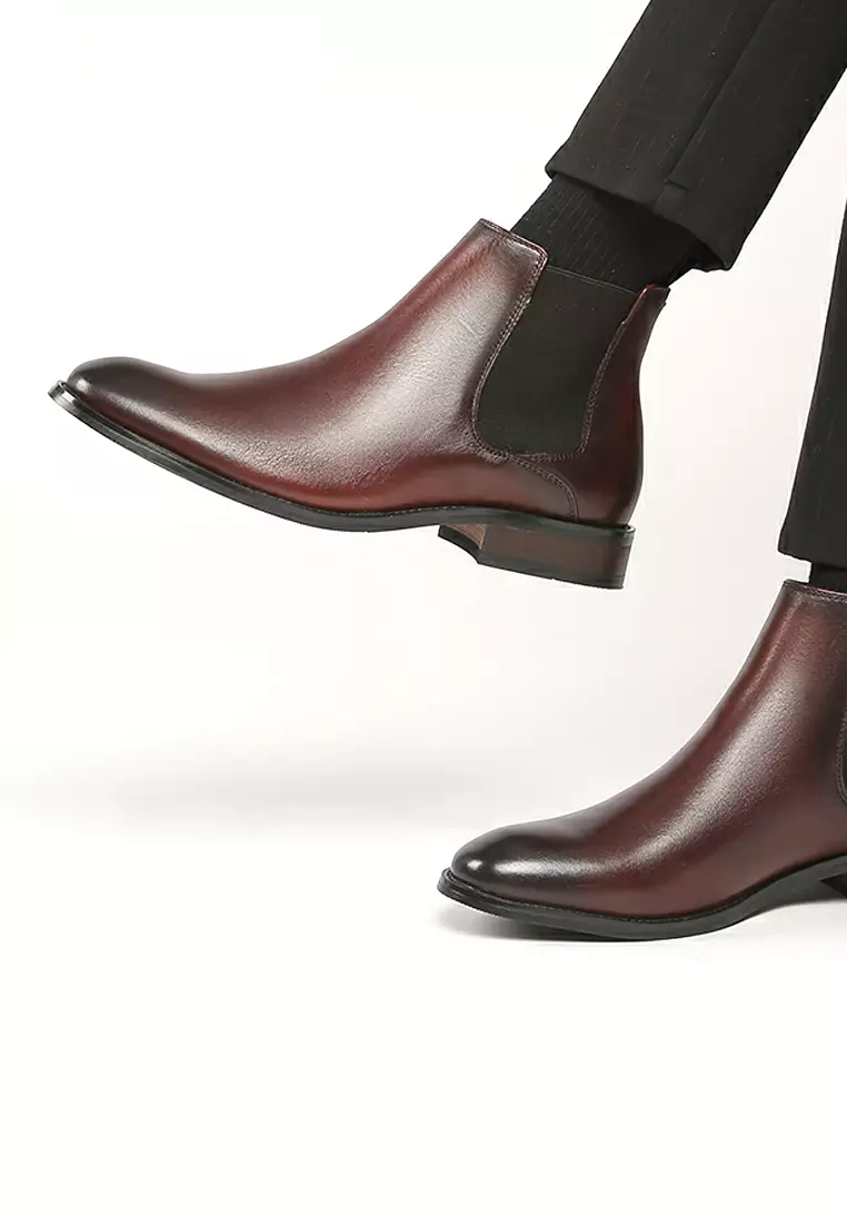 Full-grain Suede Chelsea boots