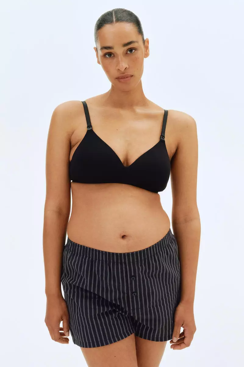 MAMA 2-pack padded cotton nursing bras