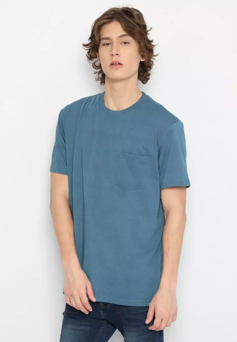 MATSUDA Kaos Polos Pocket T Shirt Cotton Chuo