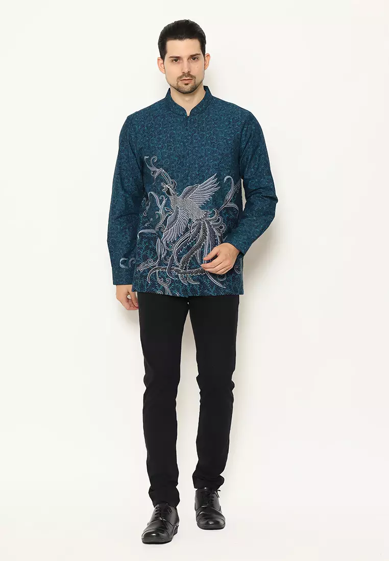 Hadinata Batik Kemeja Koko Panjang Furing Chairil