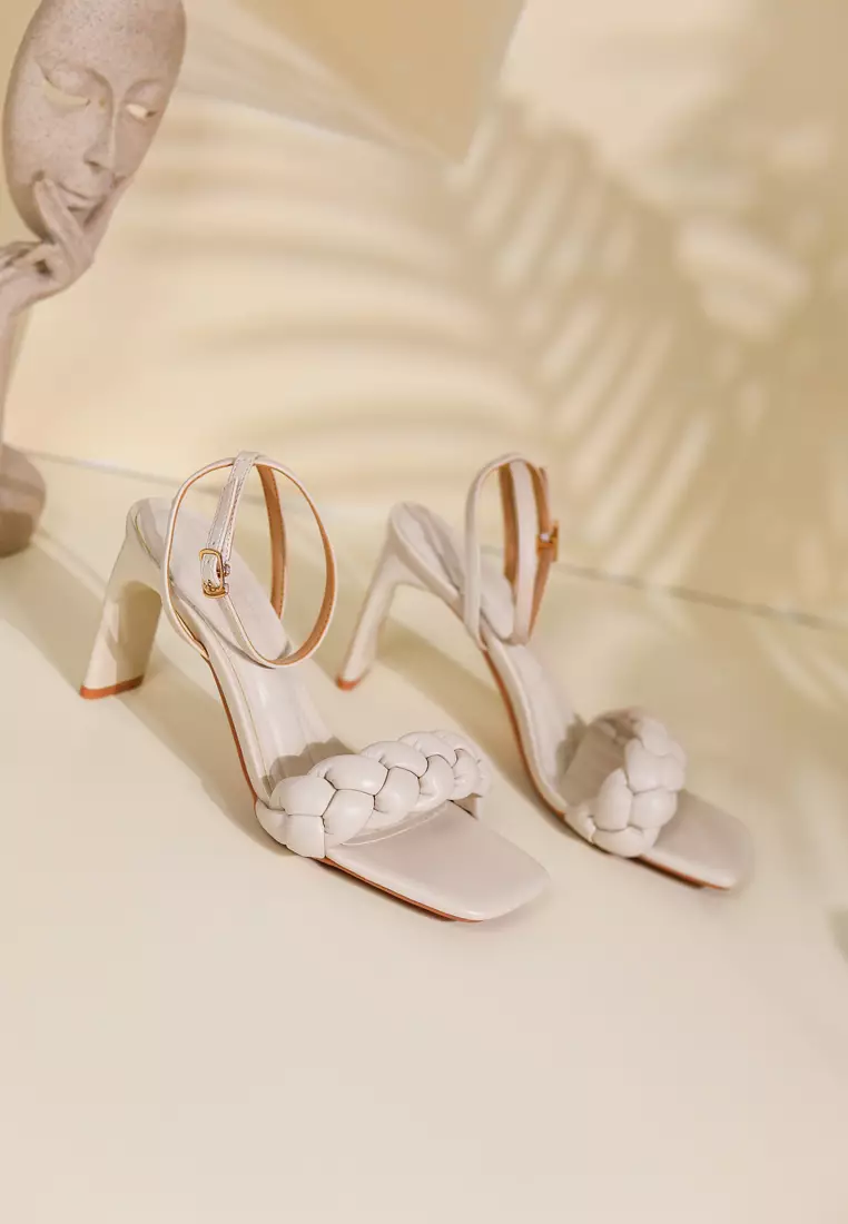 8CM Woven Strap High Heel Sandals XJ6743-6