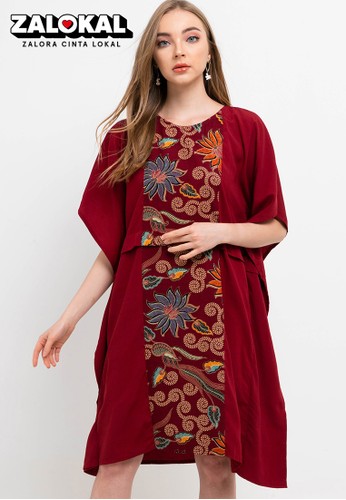 Anakara red Tunik Kaftan Aldena F4B5DAADF92FA7GS_1