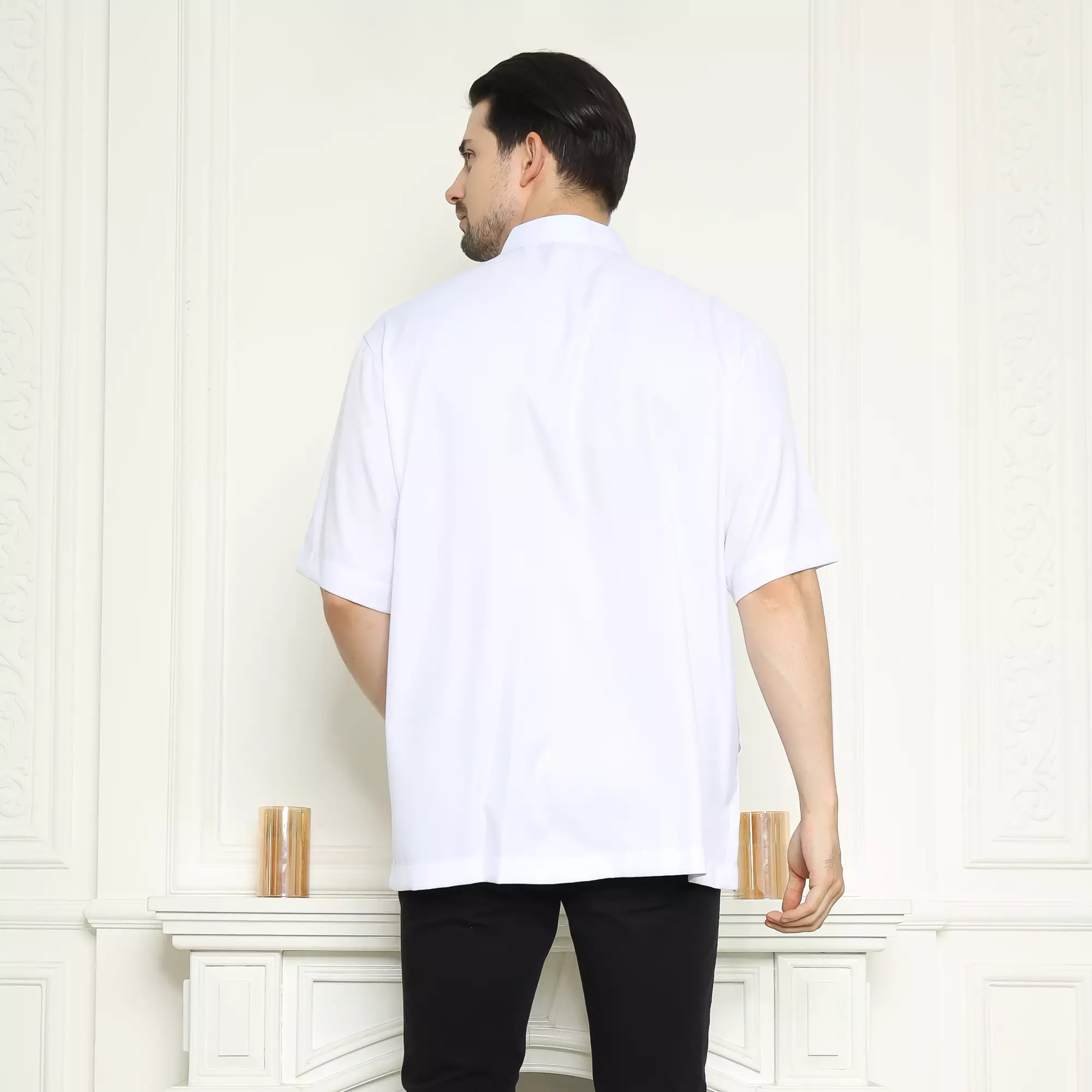 Baju Koko KK 42 White Lengan Pendek