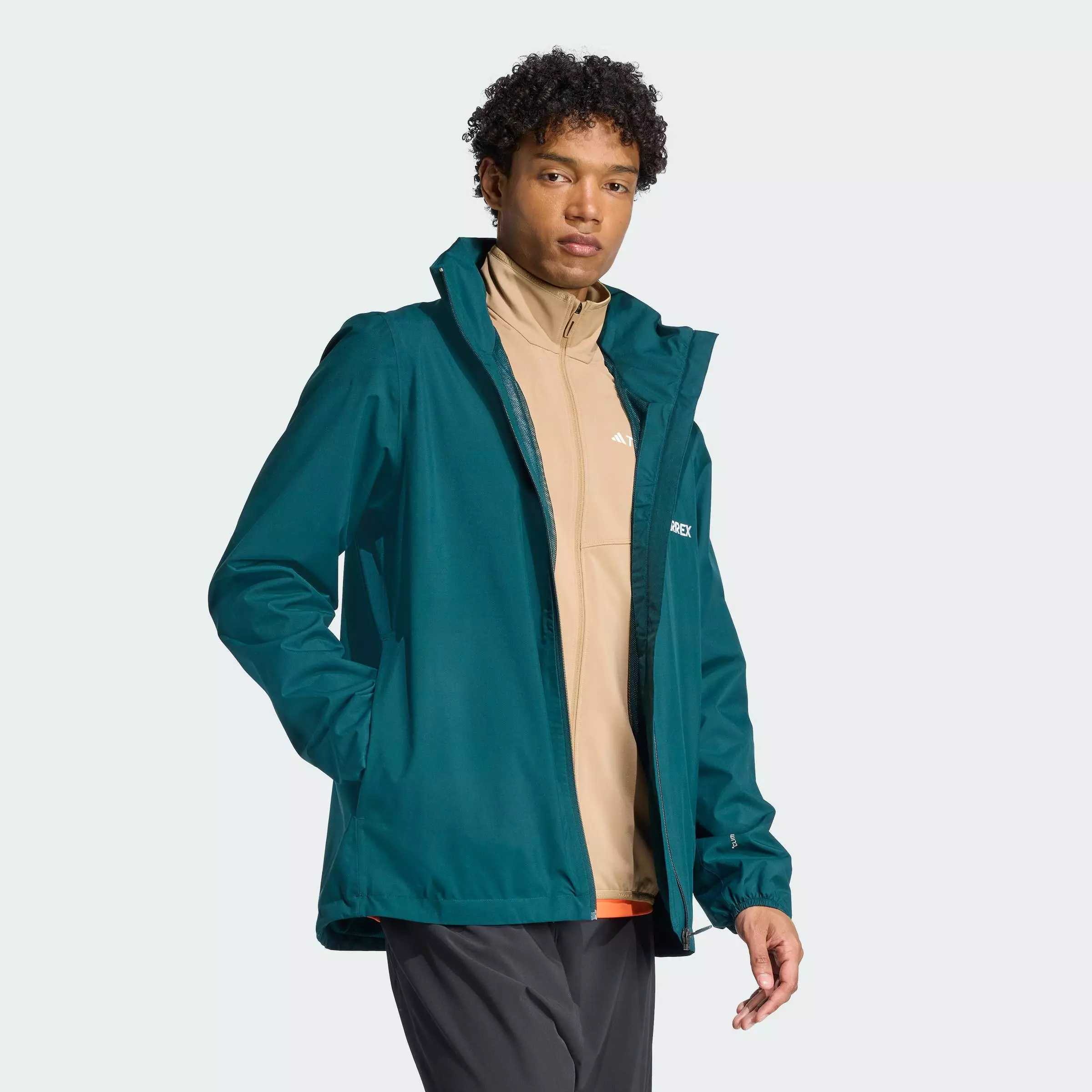 Hiking Multi Essentials 2L Rain Jacket Men Green JY0478