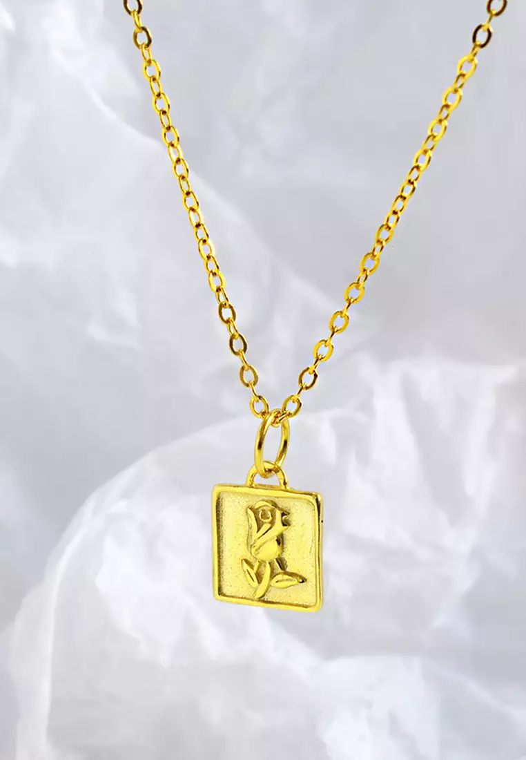 S925 gold necklace hotsell