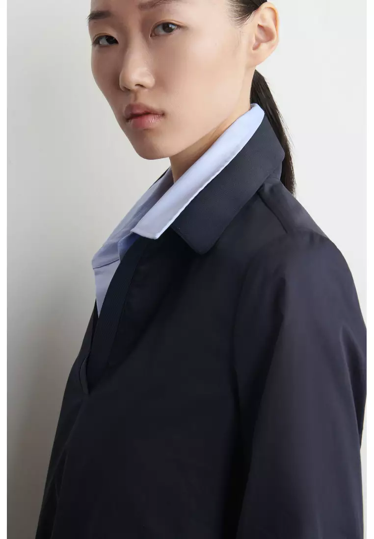 COTTON OPEN-COLLAR SHIRT