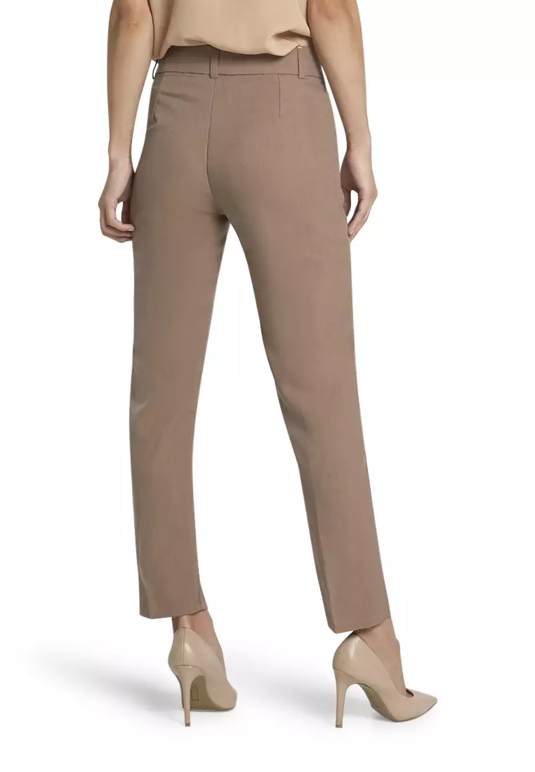 Garwyn Celana Kerja Long Pants Bawahan Wanita Formal Premium Quality - Mocca Susu