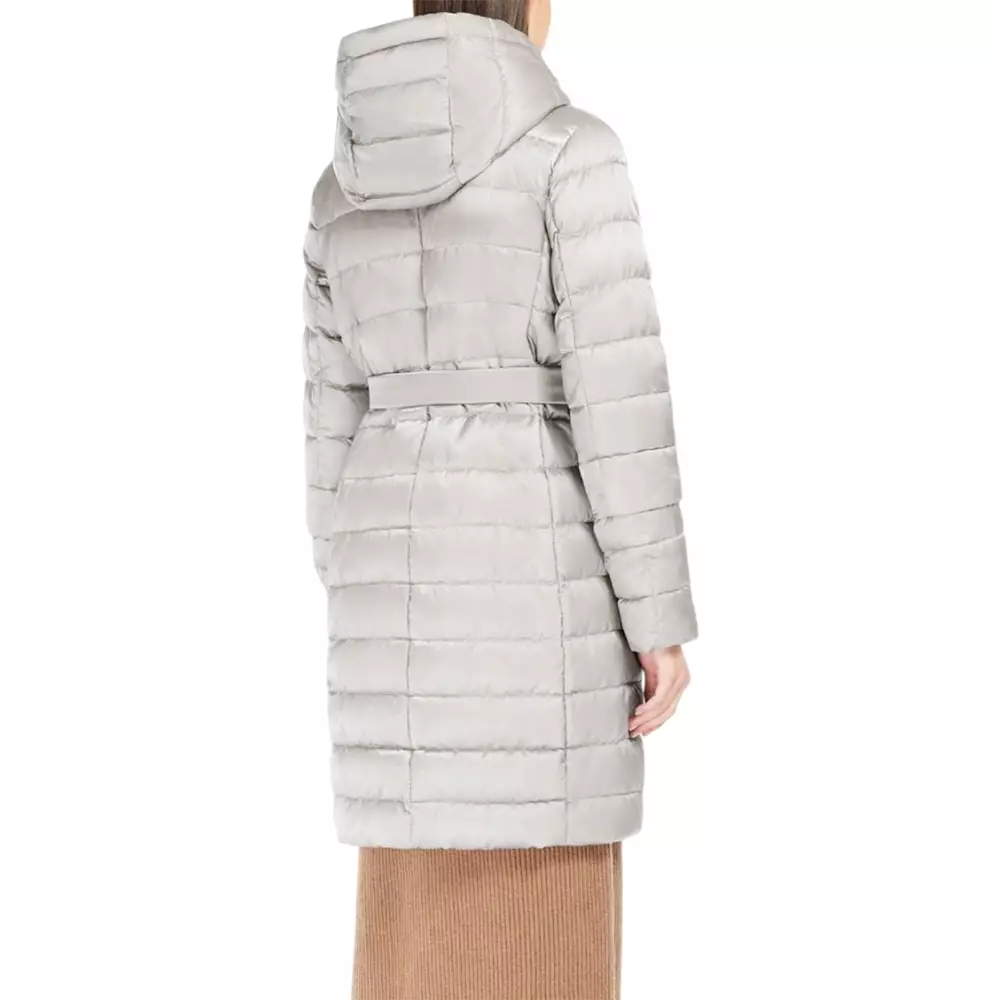 Novef Reversible Midi Down Jacket Hooded Ivory