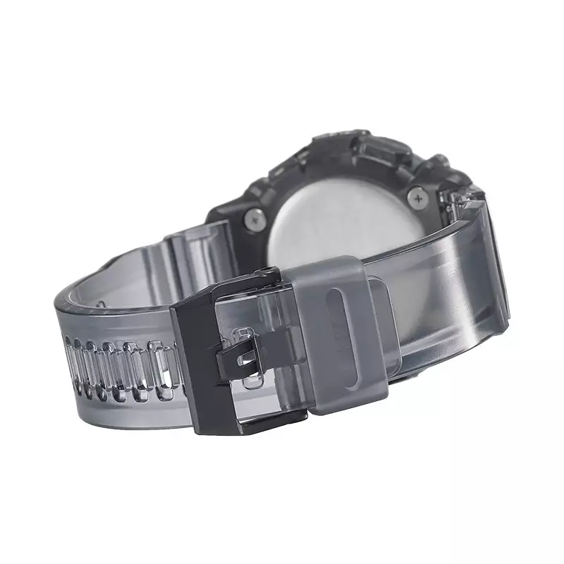 Jam Tangan Pria Casio G-Shock GA-2200SKL-8ADR Sound Wave Series Digital Analog Dial Black Tranparent Resin Band