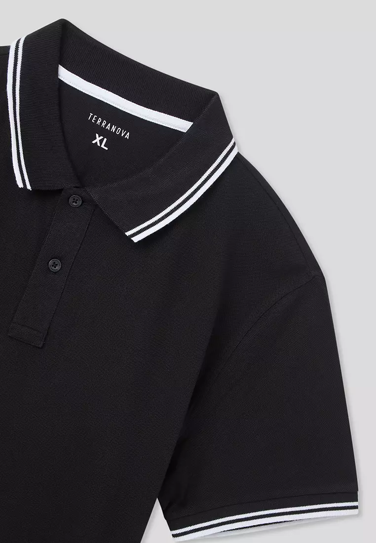 Man Short-Sleeved Polo Shirt