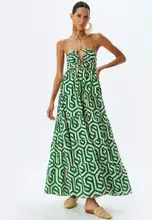 Green Patterned