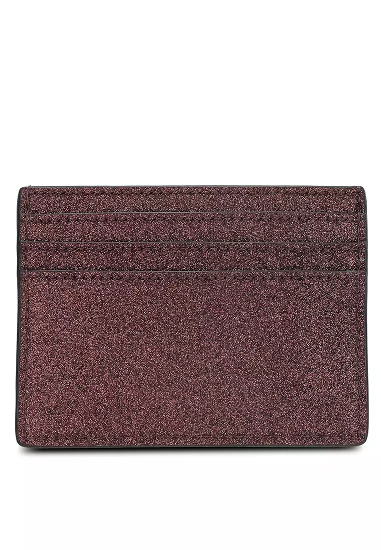 Kate Spade Shimmy Glitter Boxed Small Card Holder hz