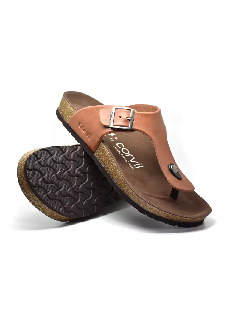 Carvil Sandal Pria Romeo-01 M Tan