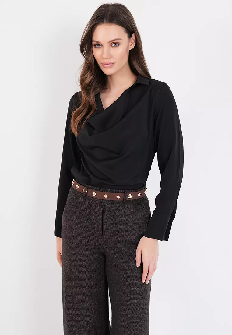 Cowl Collar Blouse