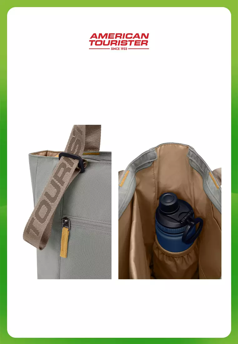 American Tourister Jordy Tote Bag 02 R Seagrass