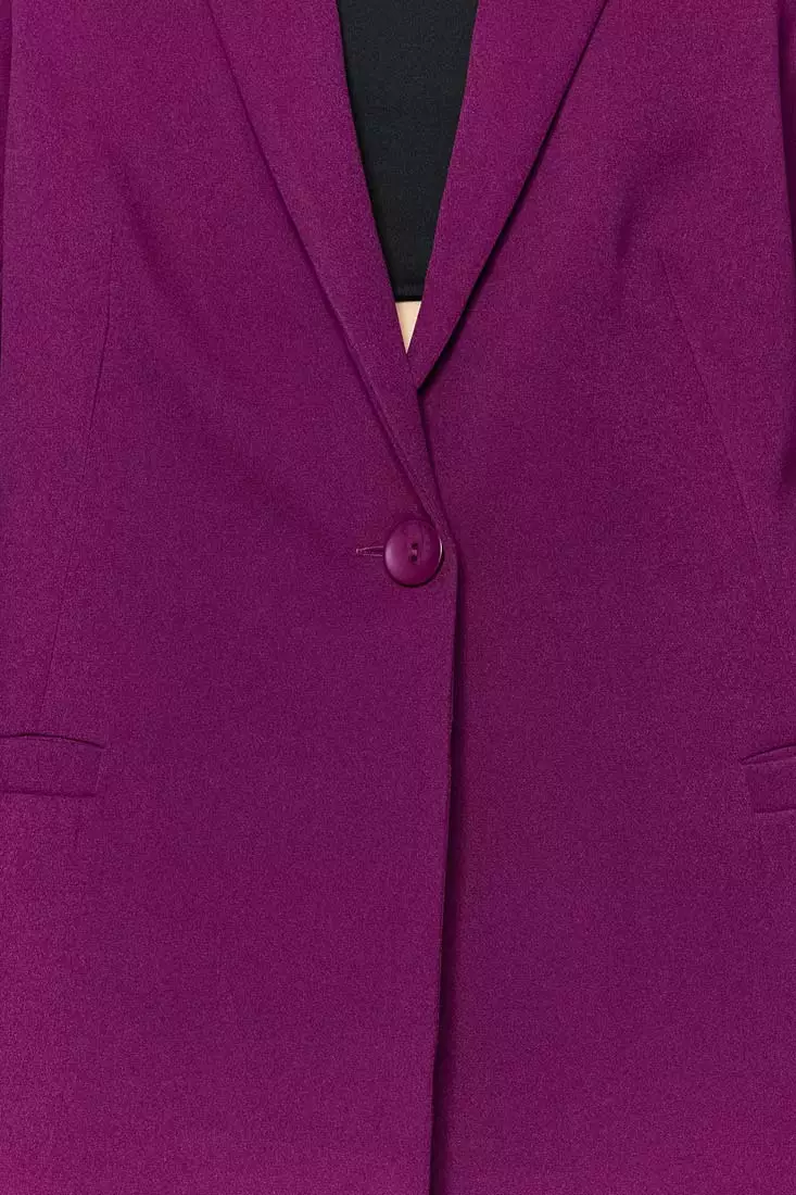 Lining Detailed Blazer Jacket