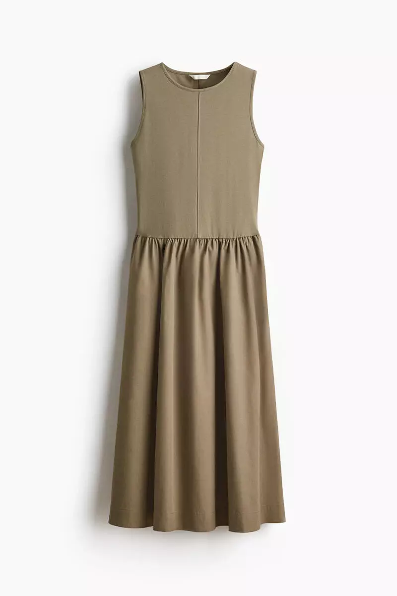 Sleeveless cotton dress