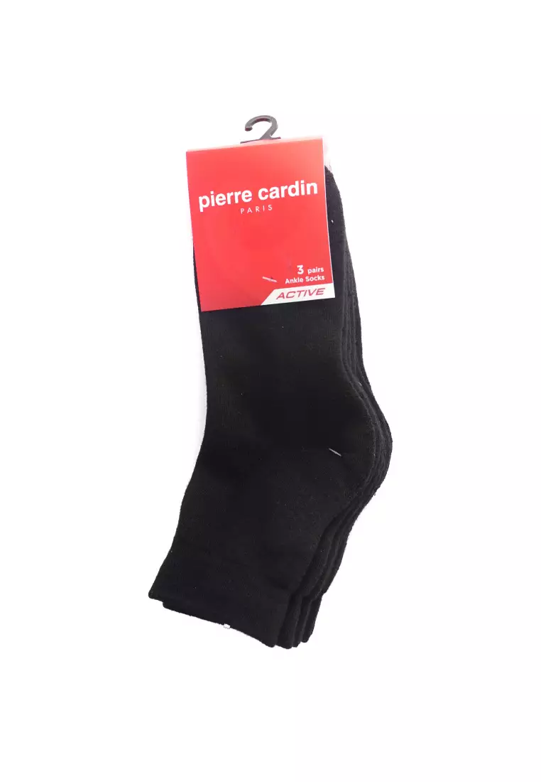 Buy Pierre Cardin Cotton Ankle Socks 3 Packs PS6253A Online | ZALORA ...