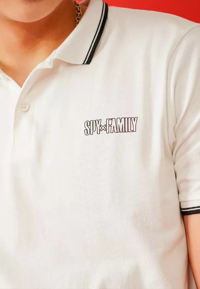 Cressida X SpyxFamily Regular Fit White Polo Shirt - 2225E024P
