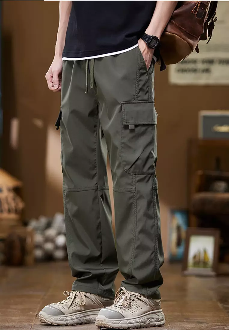 ★新品★CARGO SLACKS PANTS China Breasted cargo pants Loose leg slacks supplier