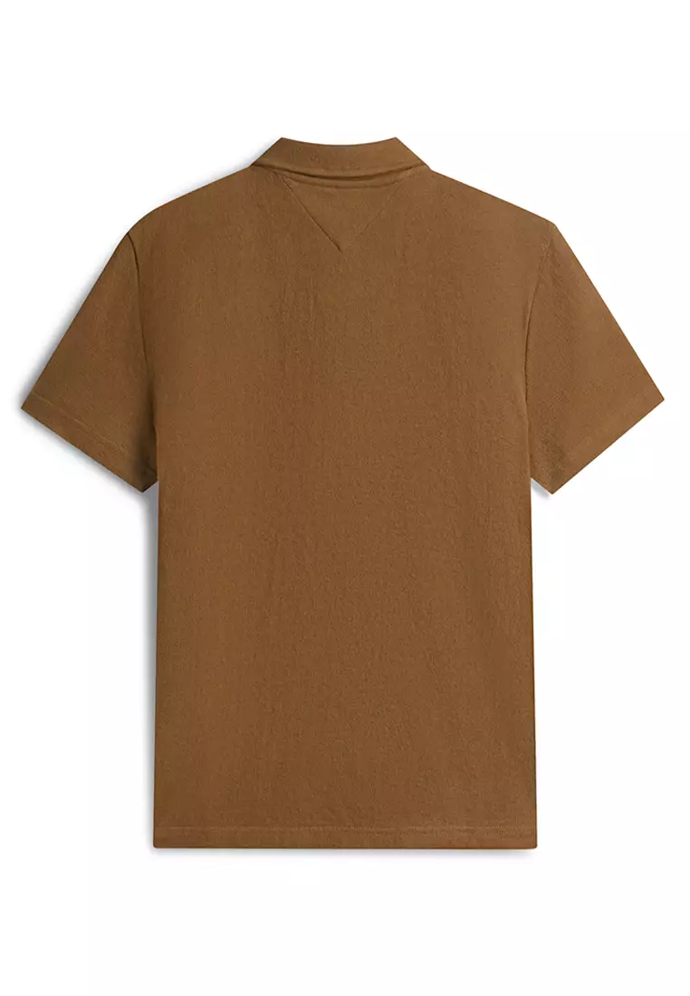 反面毛圈繡花POLO恤 - TH Mainline