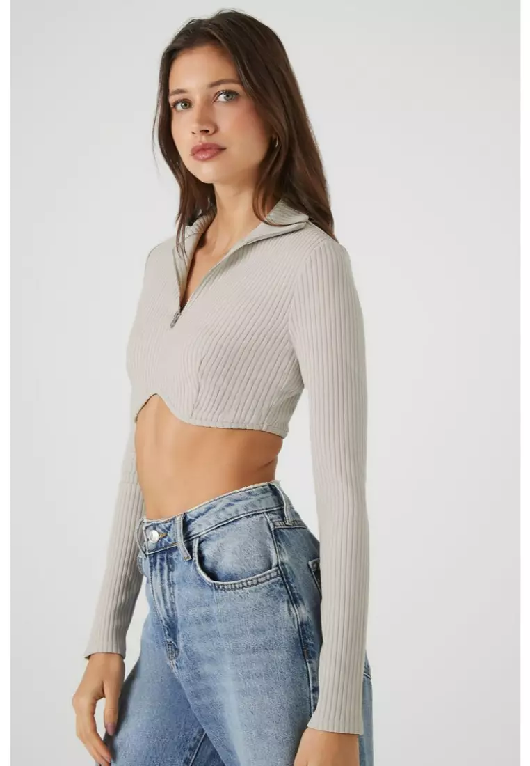 Forever 21 online ribbed crop top