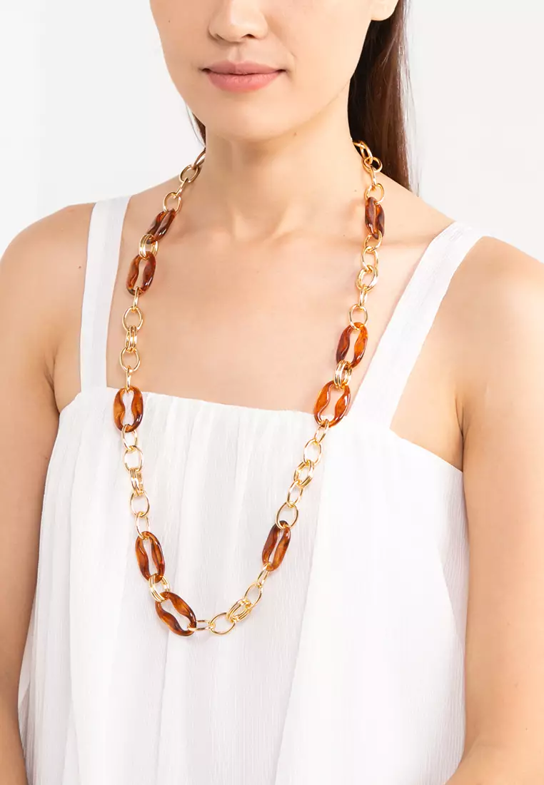 Chunky hotsell resin necklace