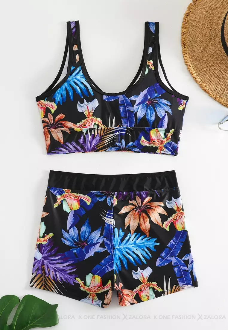 (2pcs)Sexy Printed Bikini Swimsuit