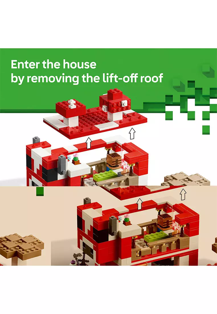 Minecraft 21270 The Mooshroom House, Age 8+, Building Blocks, 2025 (500pcs)