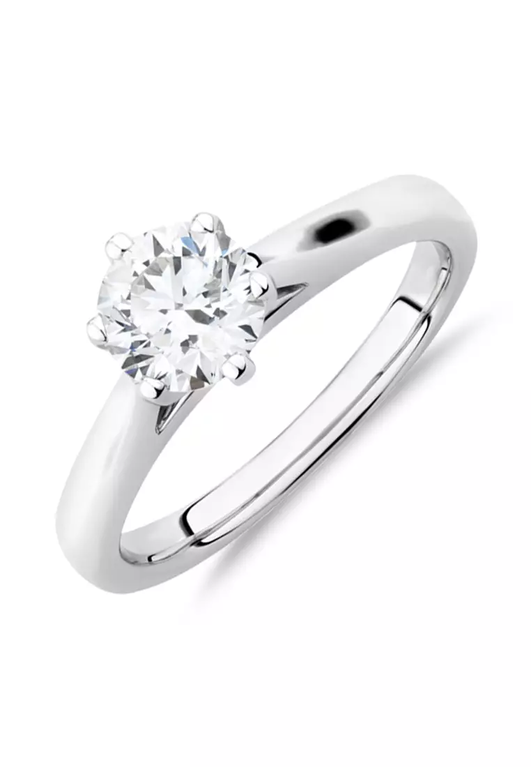 White gold sales engagement rings cheap