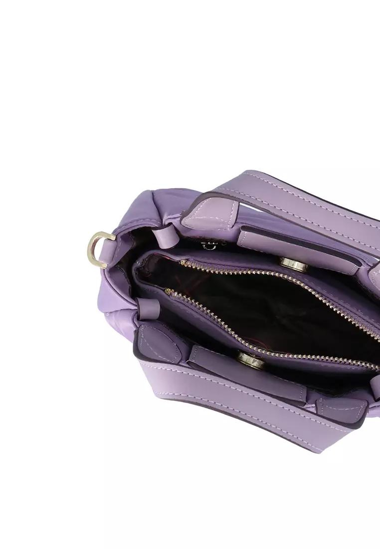 Cuddly Nylon Handbag S - Purple