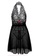 SMROCCO black Amelia Plus Size Nightie Sleepwear PL8020 (Black) 23CD7AA13484D0GS_1