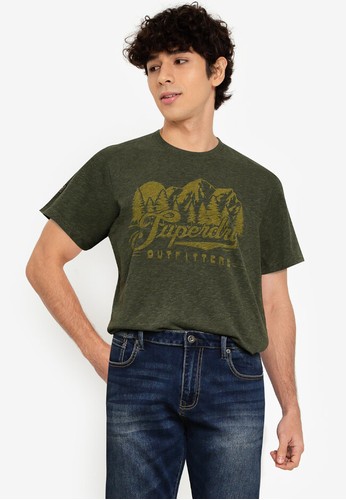 Superdry green Mountain T-Shirt - Original & Vintage E9D08AA4970142GS_1