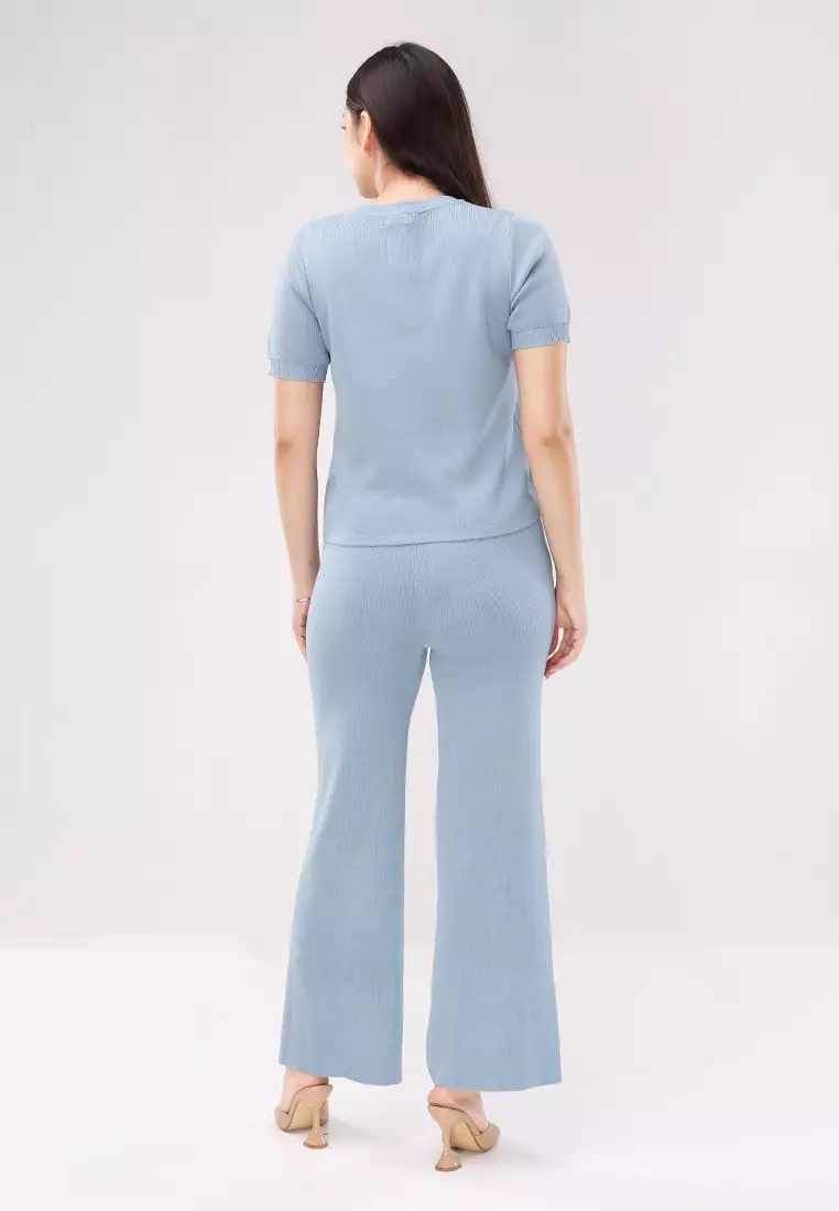 Plain Knitted Short Sleeves