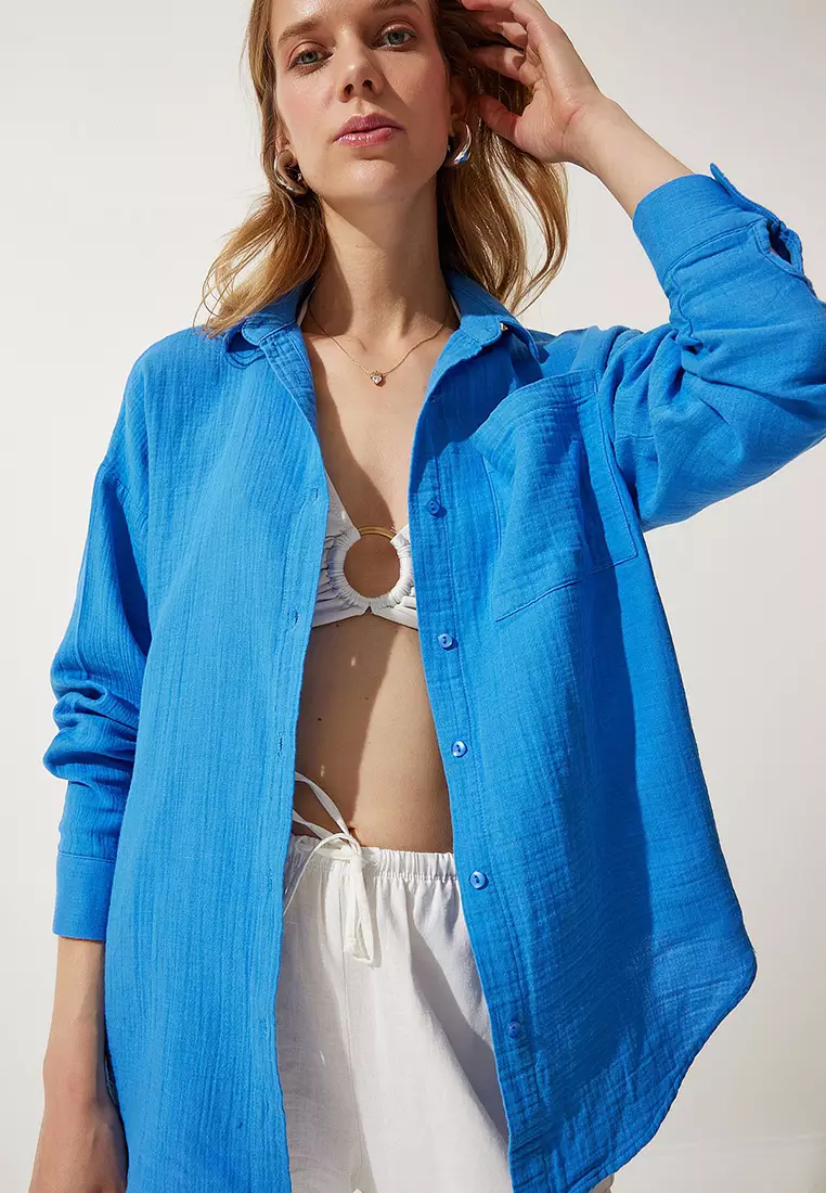 Oversize Basic Muslin Shirt