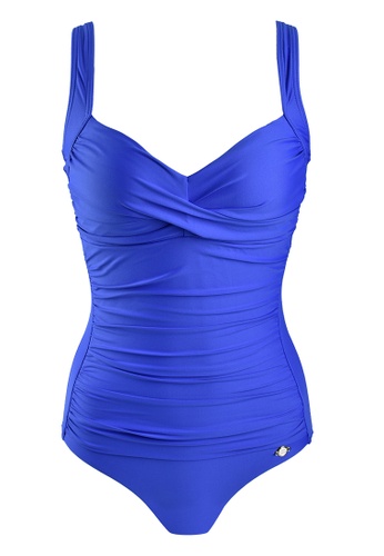 Sunseeker blue Solids D Cup One-piece Swimsuit D5AB9USC19E53DGS_1