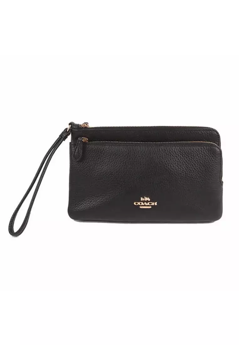 Coach double new arrivals zip purse