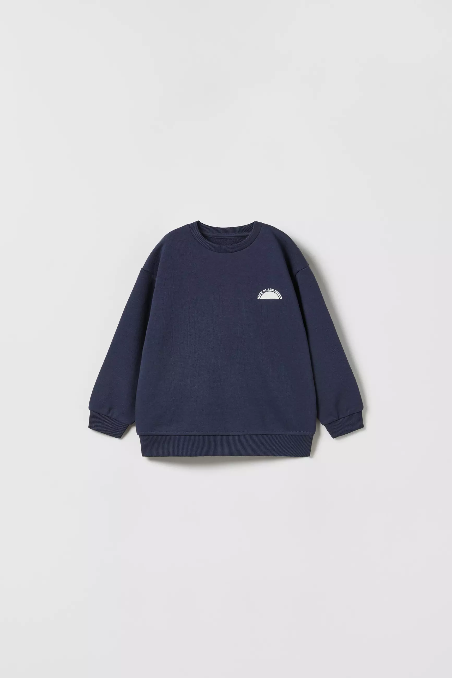blue sweatshirt zara